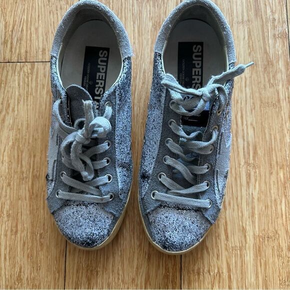 Golden Goose Superstar Glitter Sneakers - Picture 2 of 15